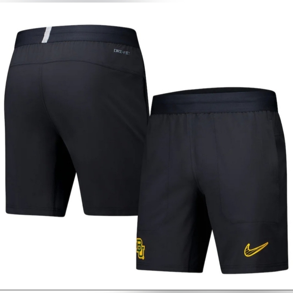 Nike Black Baylor Bears 2024/25 Sideline Performance Woven Shorts Men XL